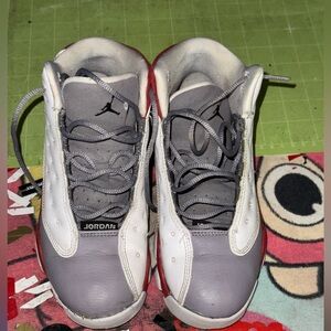 Air Jordan Gray and White Sneakers